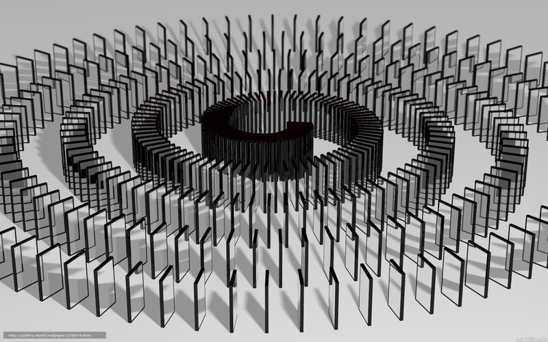 Domino spiral pattern