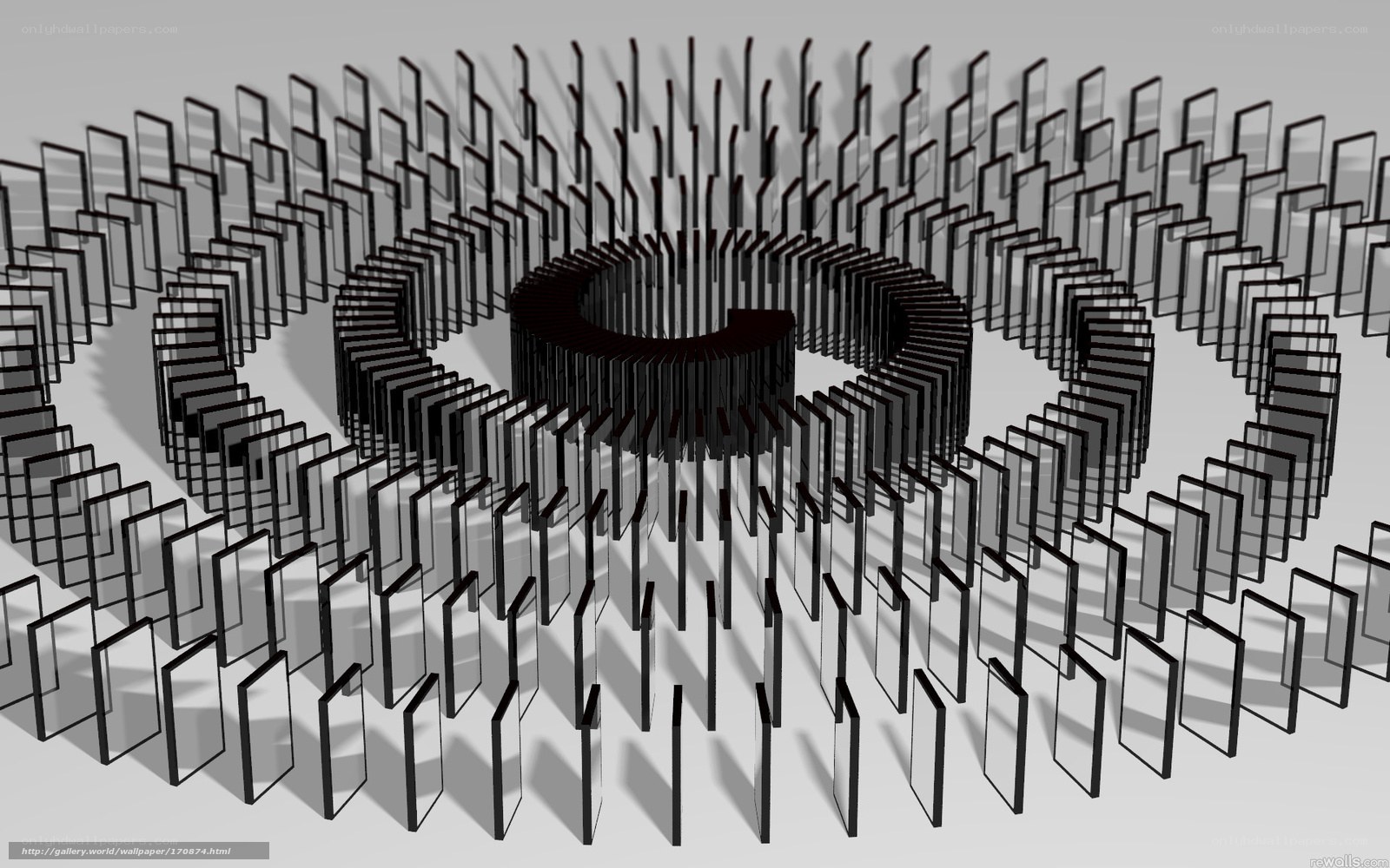 Domino spiral pattern