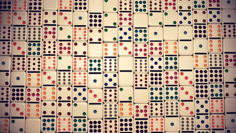 domino tiles arranged in a grid