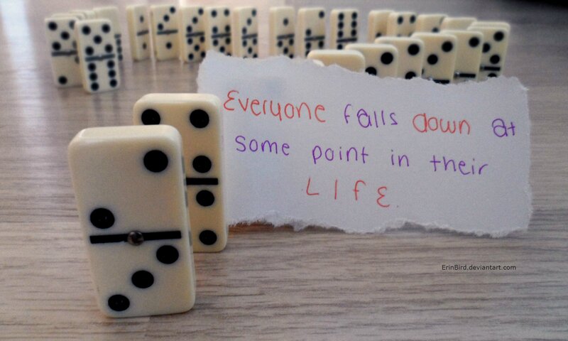 Dominoes on Table