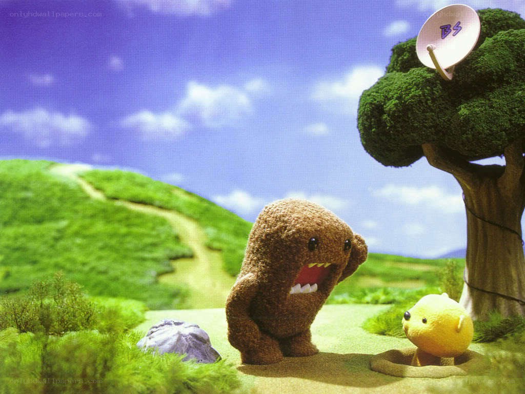 Domo and a yellow creature