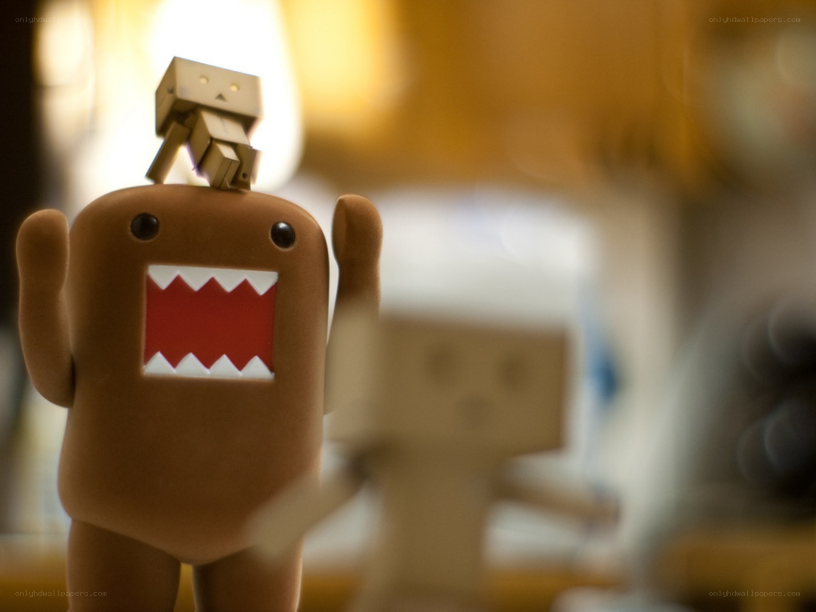 Domo and Danbo figurines