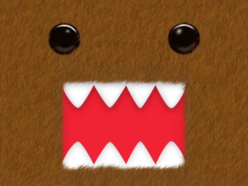 Domo character with big mouth