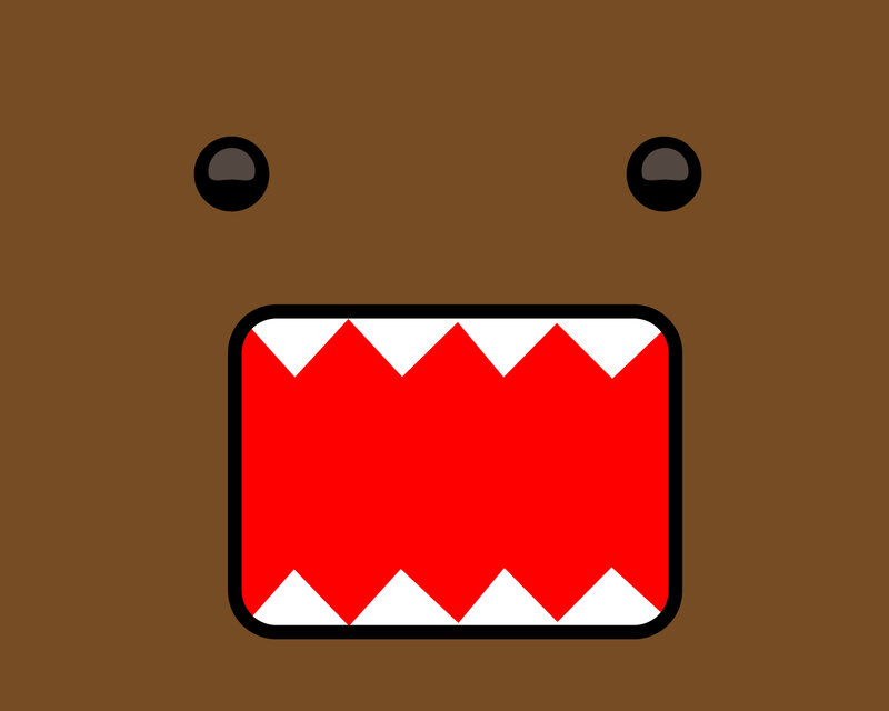 Domo character with red mouth