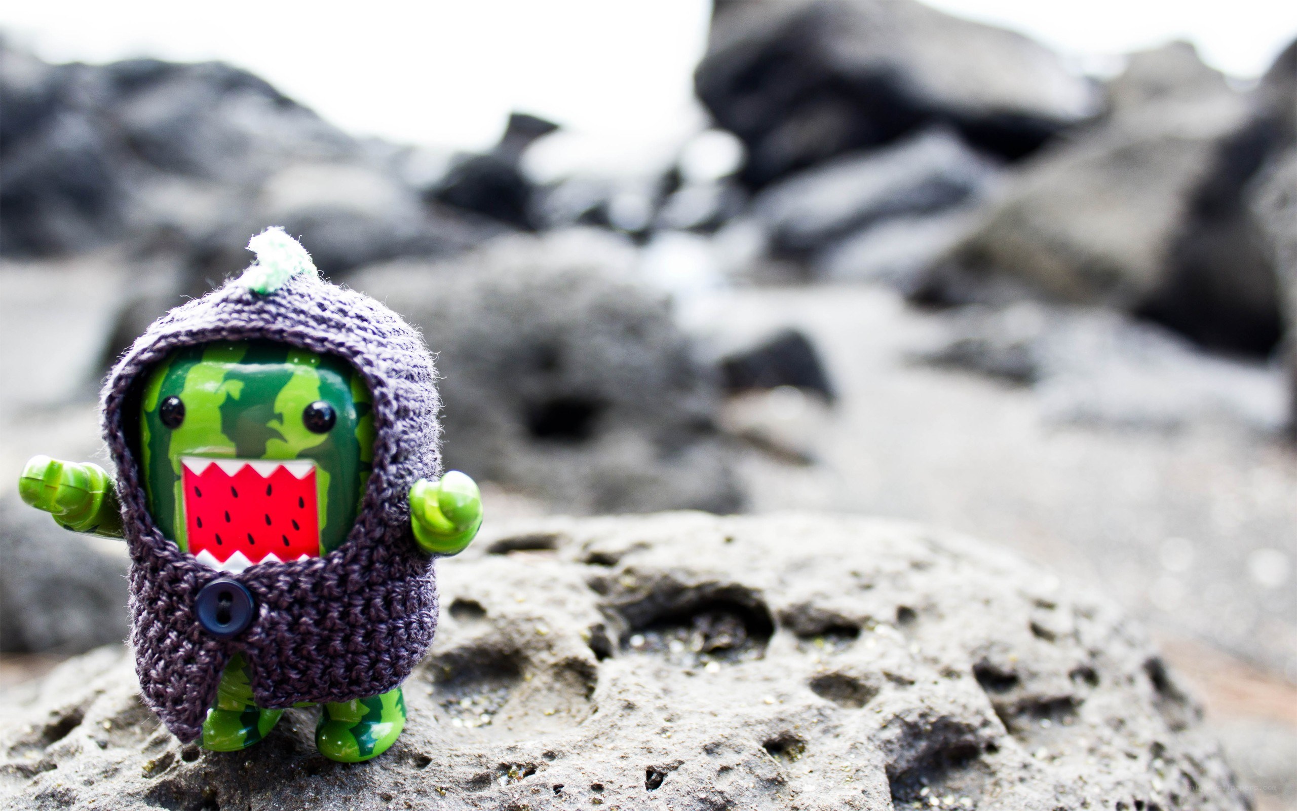 Domo figure on a rock