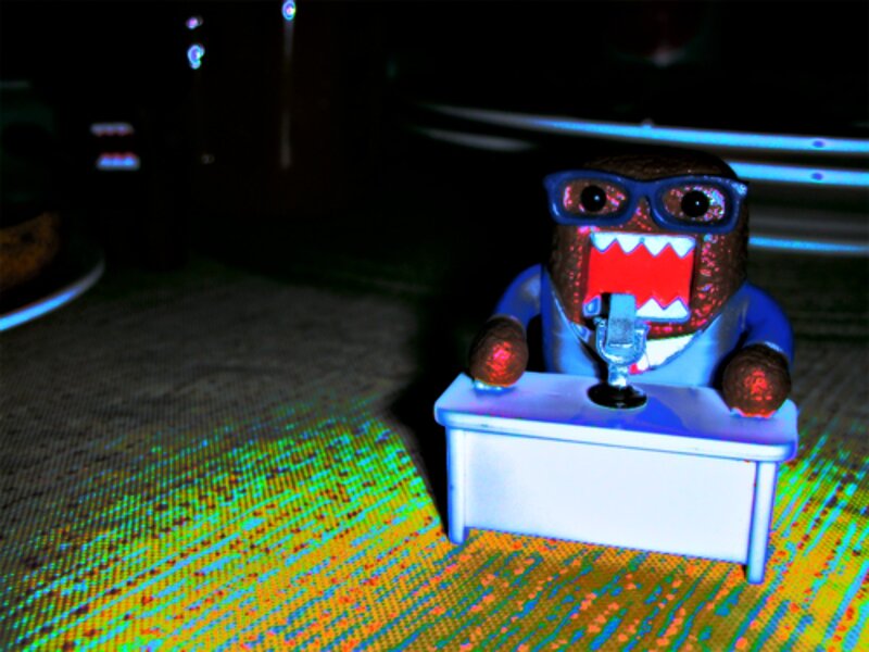 Domo Figurine at Desk