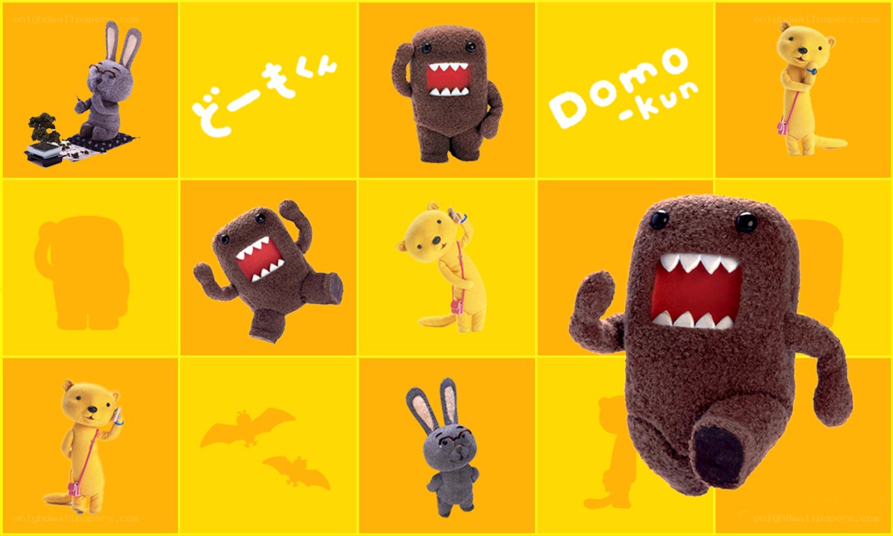 Domo-kun and friends collage