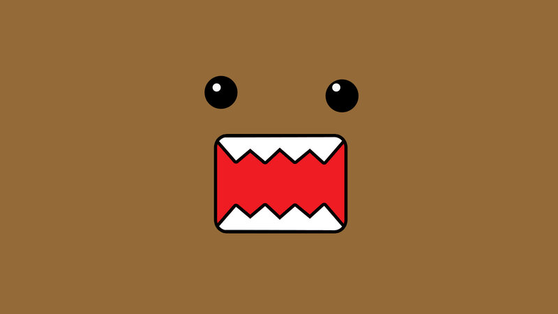 Domo-kun Character Face — Brown