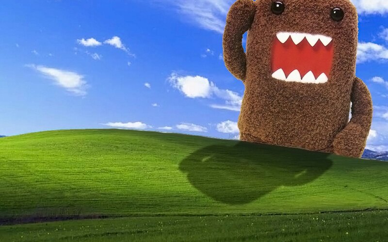 Domo-kun on a Hill