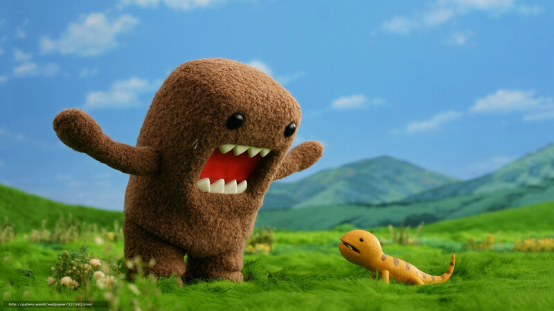 Domo meets a lizard