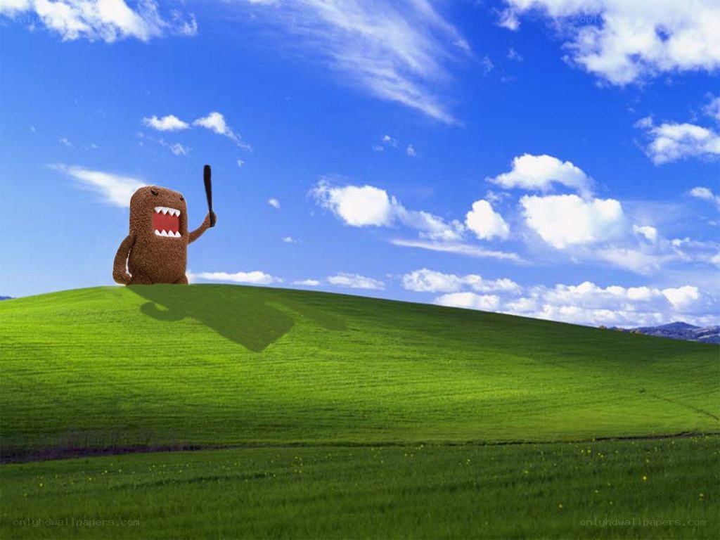 Domo on a green hill