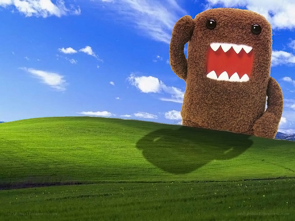 Domo on the green hill