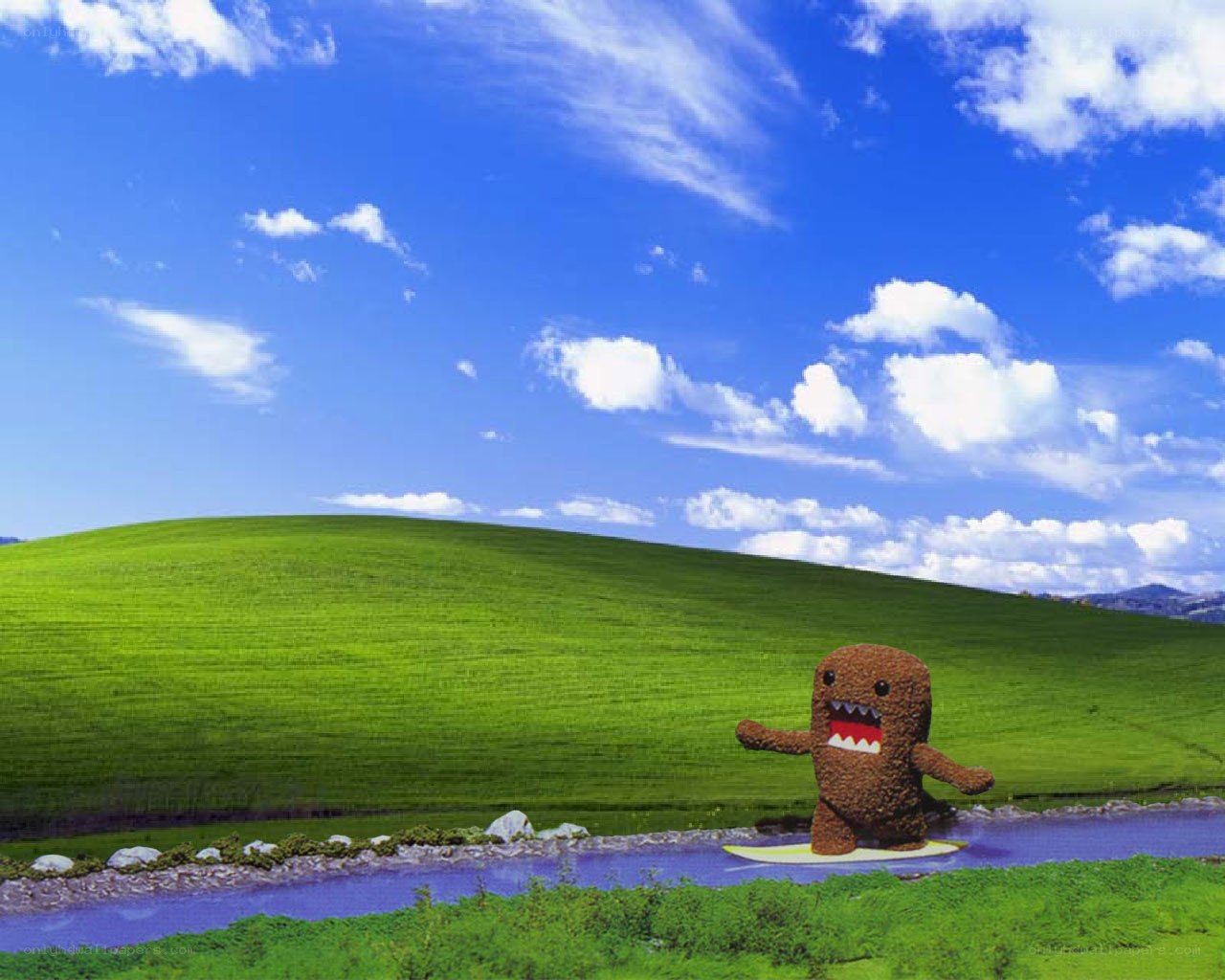 Domo surfing on a hill