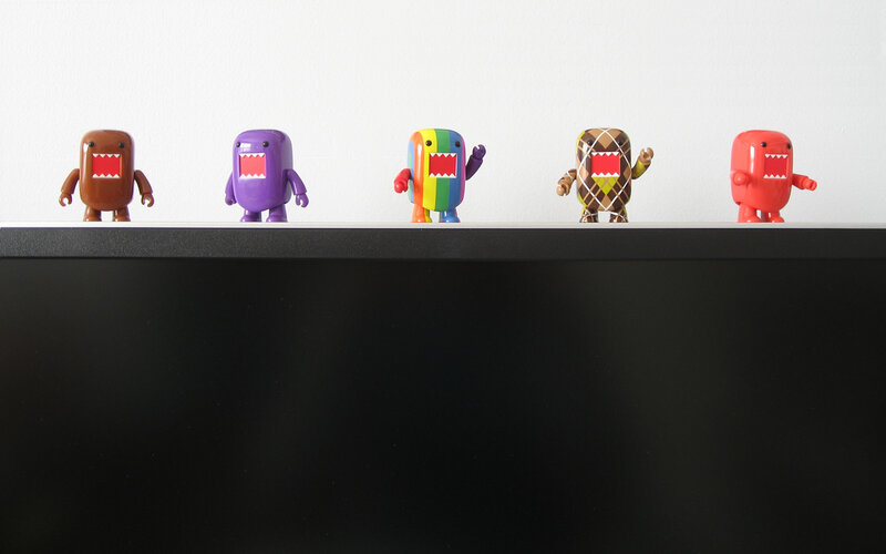 Domos on a shelf