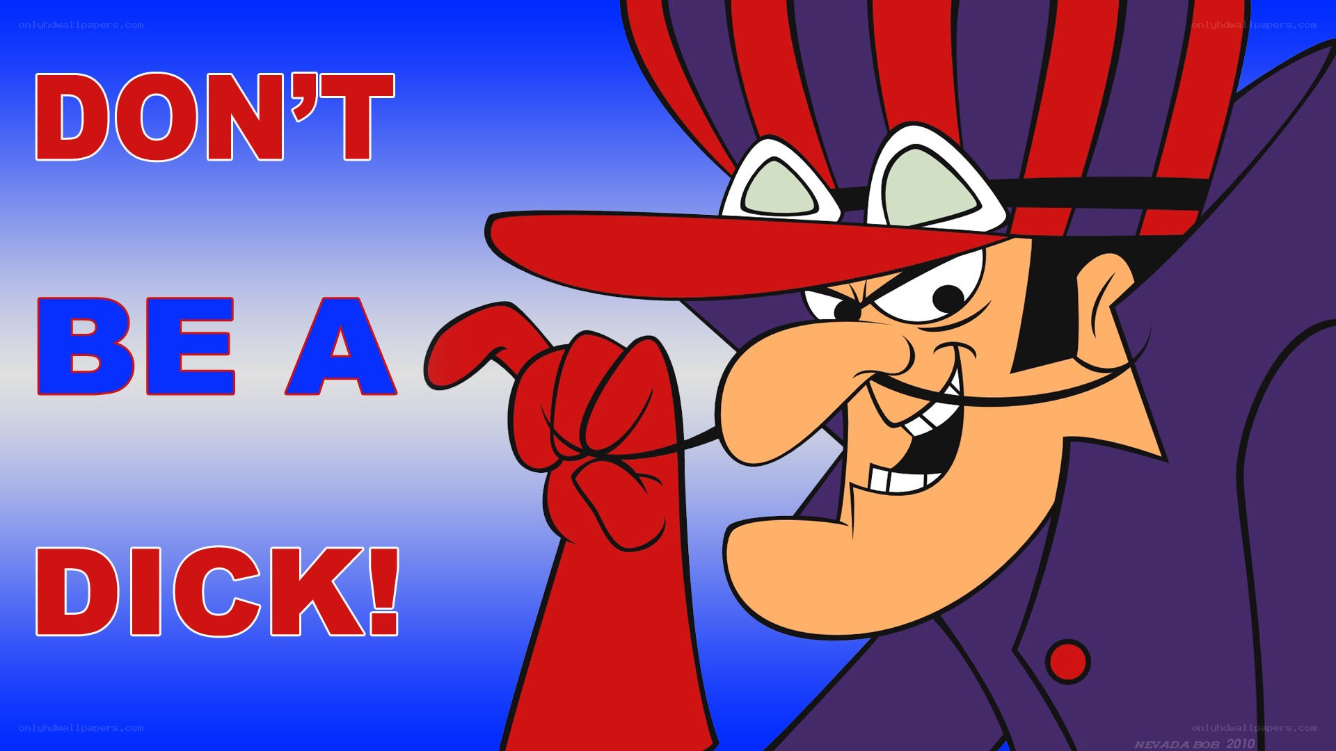 don't be a dick cartoon