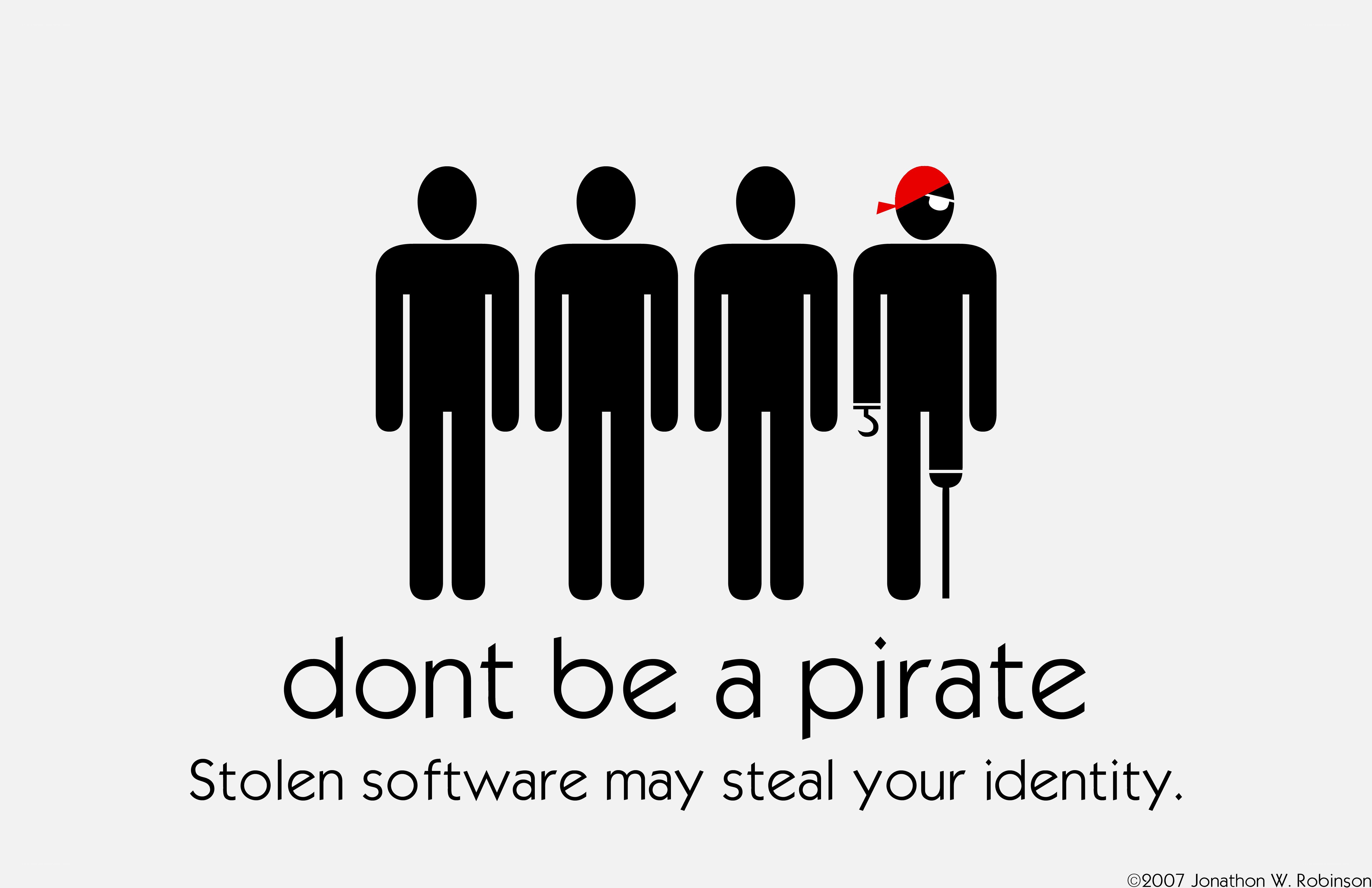 don't be a pirate