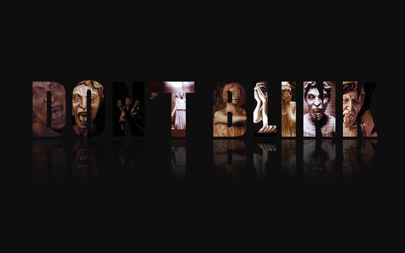 Don't Blink horror collage