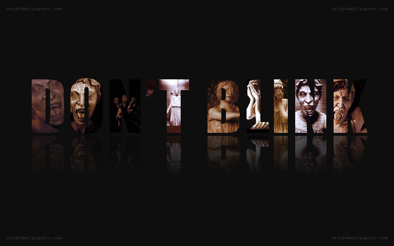 Don't Blink horror collage