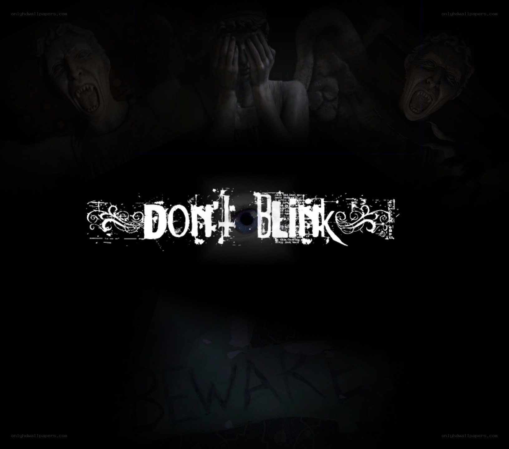 Don't Blink horror game title
