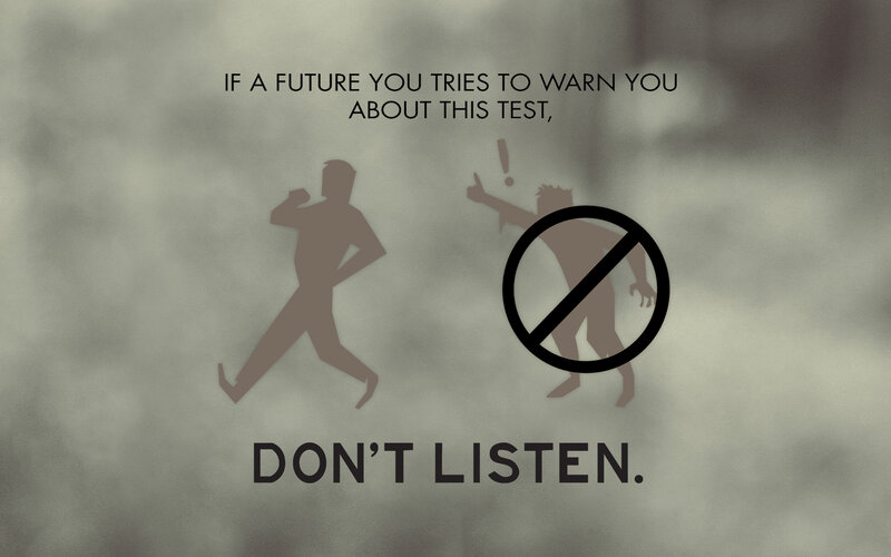don't listen warning