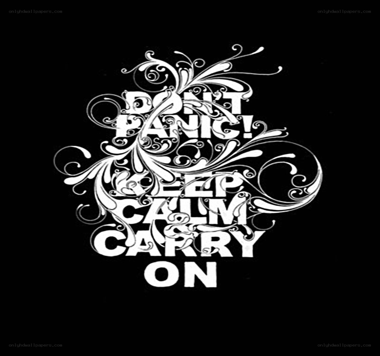 Don't Panic Keep Calm Carry On