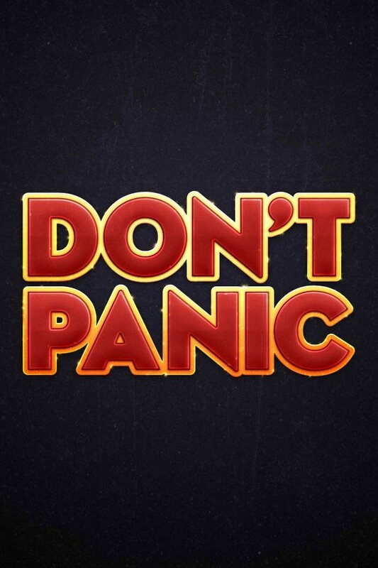 don't panic text graphic