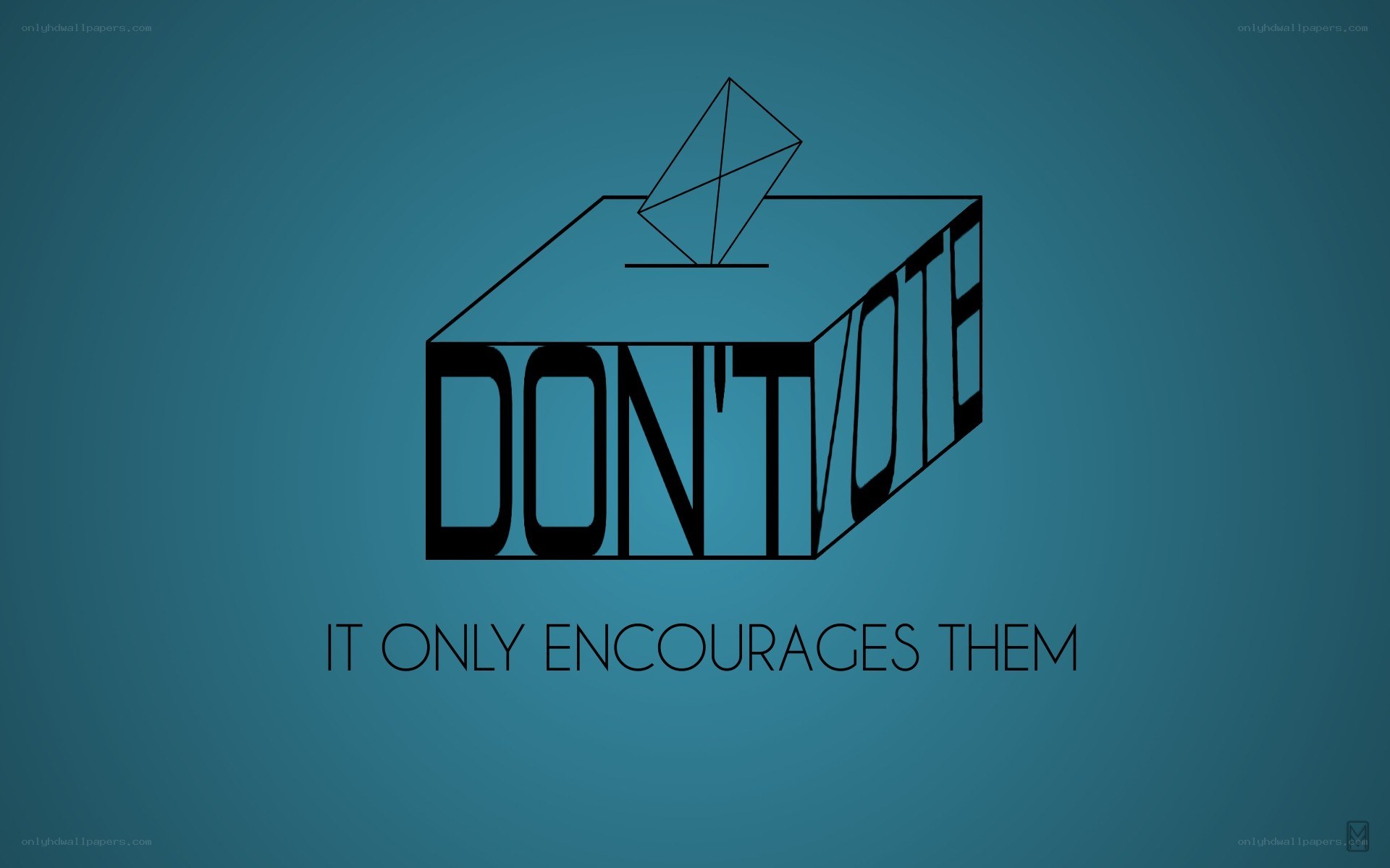 don't vote message
