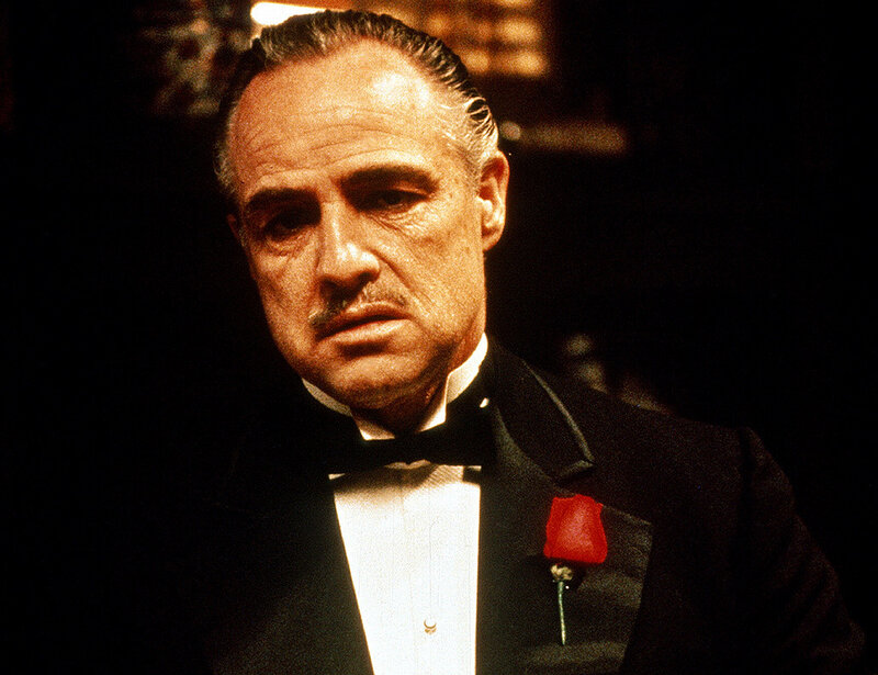 Don Vito Corleone in tuxedo