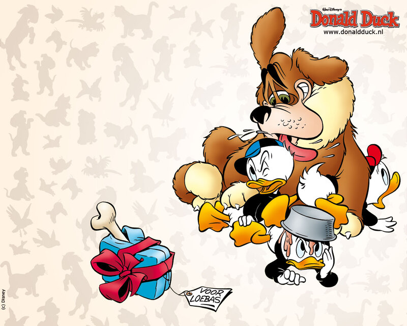 Donald Duck and Dog