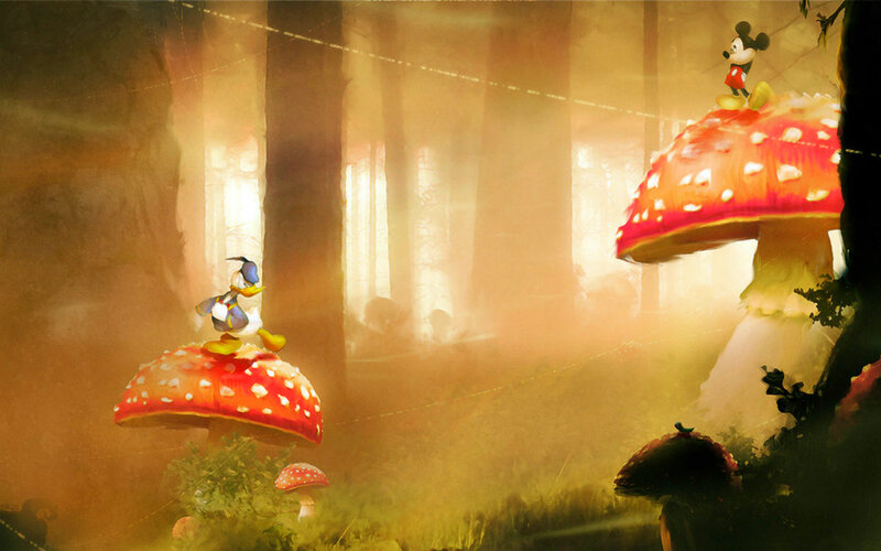 Donald Duck and Mickey Mouse