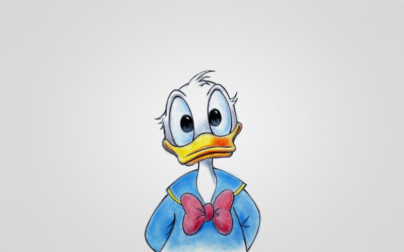 Donald Duck Character — Blue, Neutral