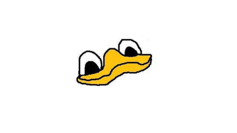 Donald Duck eyes and beak