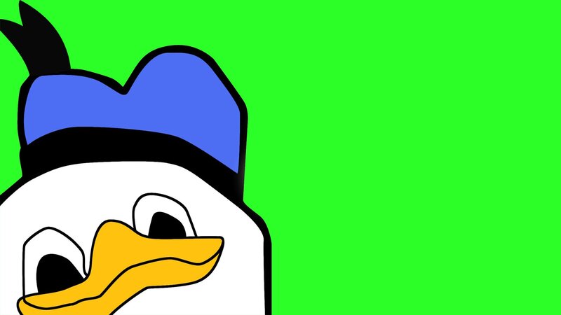 Donald Duck Head — Green