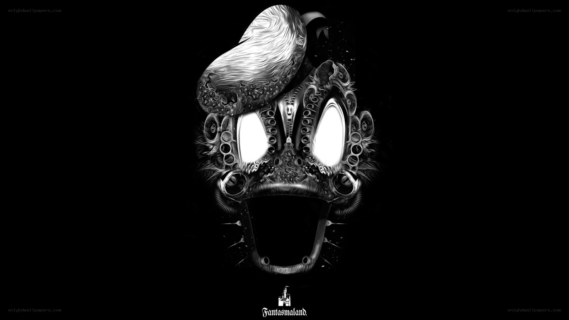 Donald Duck horror art