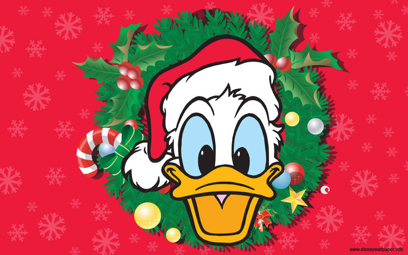 Donald Duck in Wreath