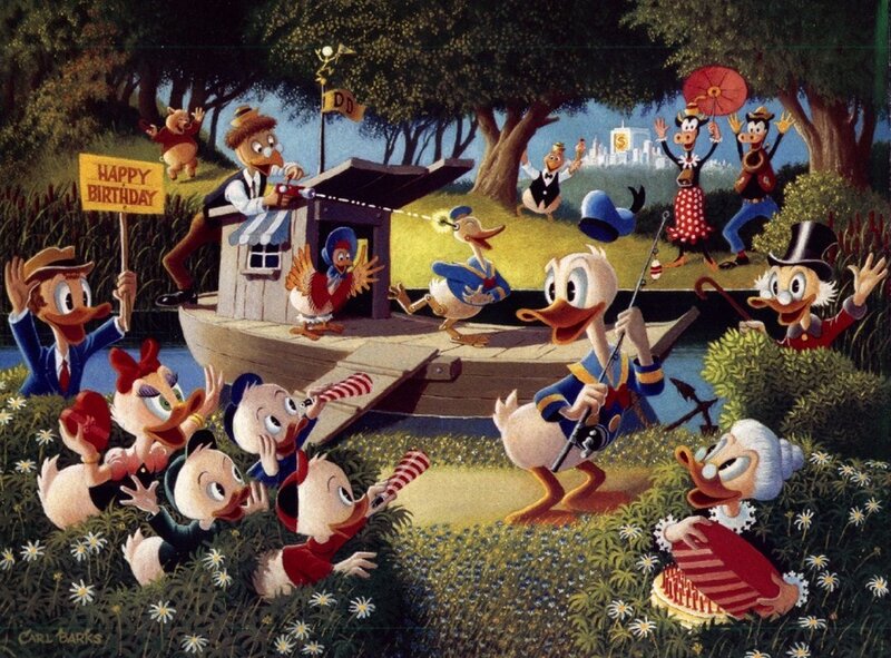 Donald Duck's birthday celebration
