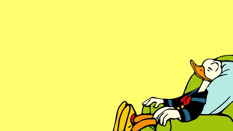Donald Duck Sleeping