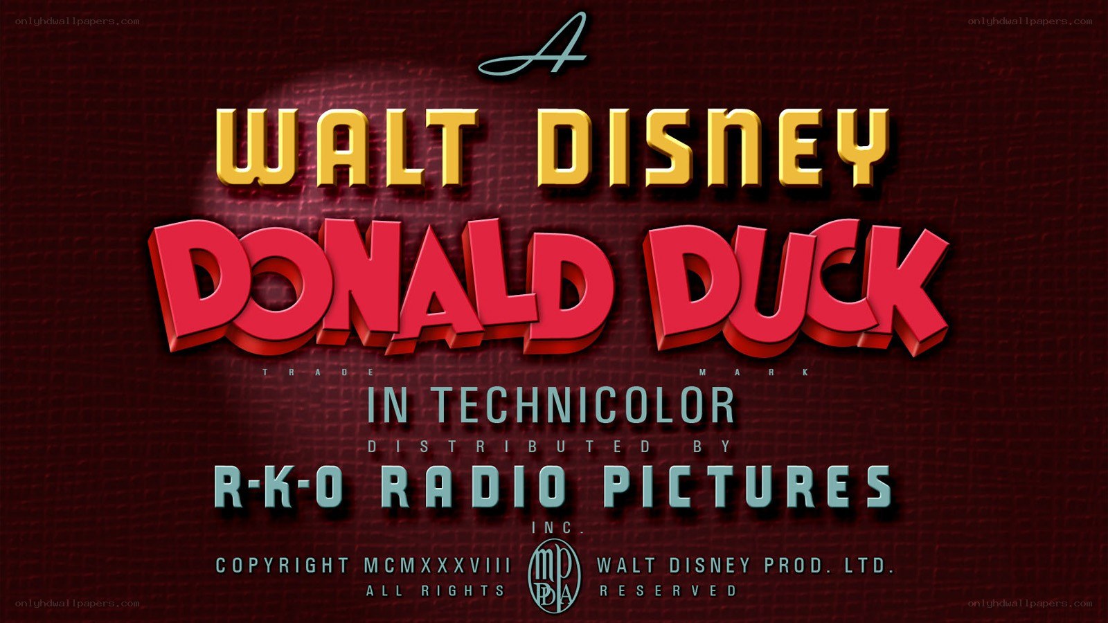 Donald Duck title card