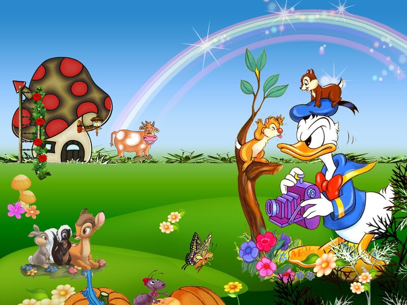Donald Duck with Animals