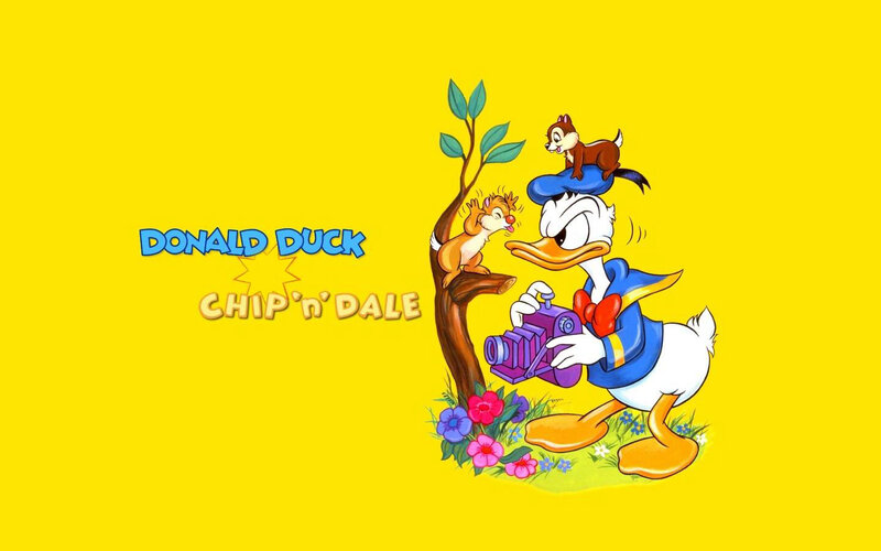 Donald Duck with Chipmunks