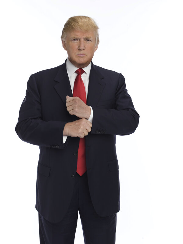Donald Trump in a suit
