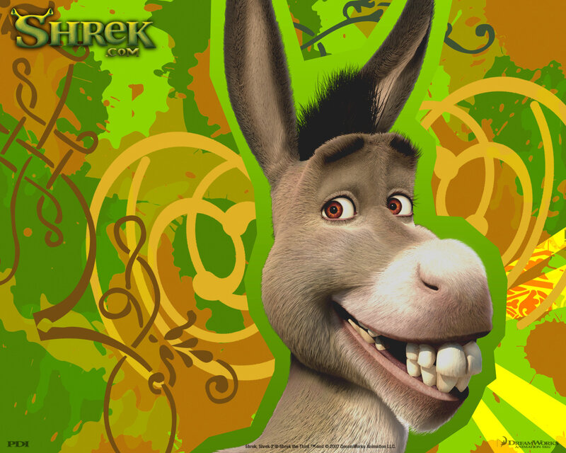 Donkey Character Smiling