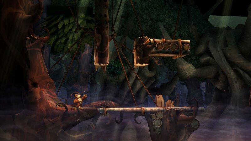 Donkey Kong jungle platforming