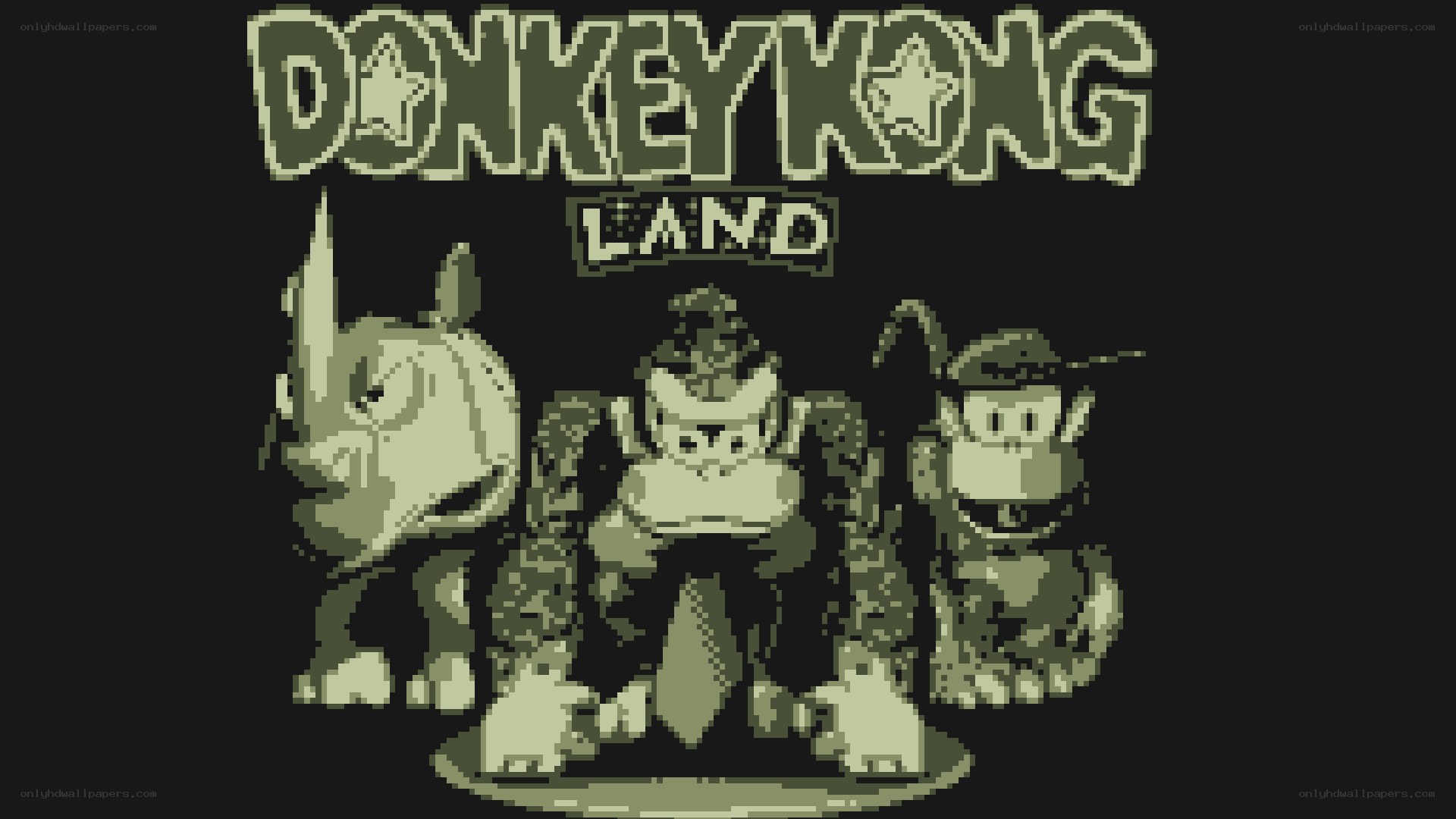 Donkey Kong Land title screen