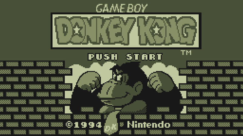 Donkey Kong title screen