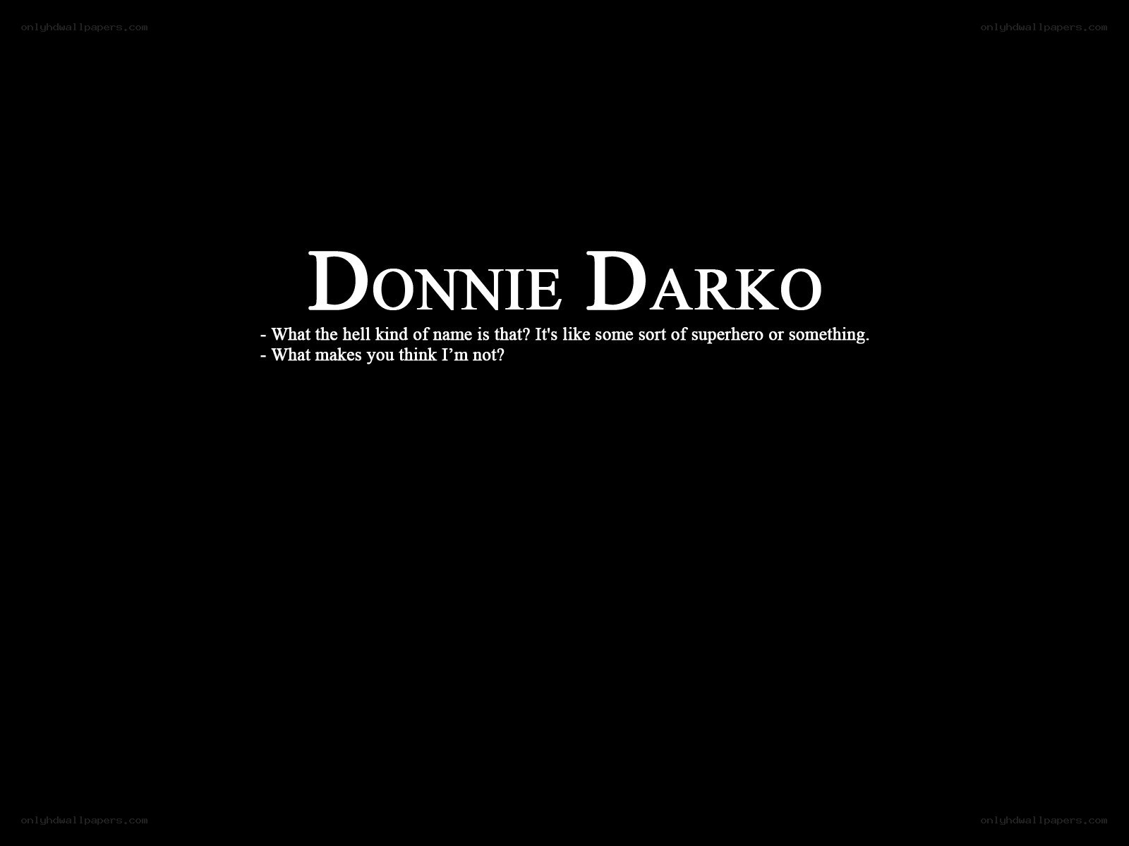 Donnie Darko title card