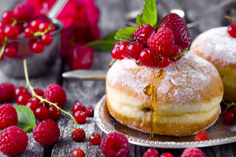 Donut with Berries