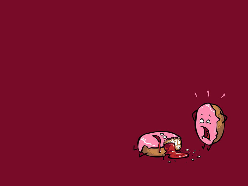Donut with blood