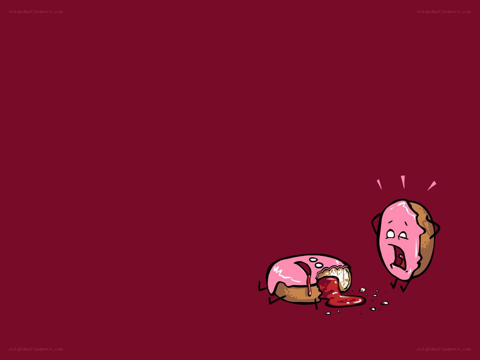Donut with blood
