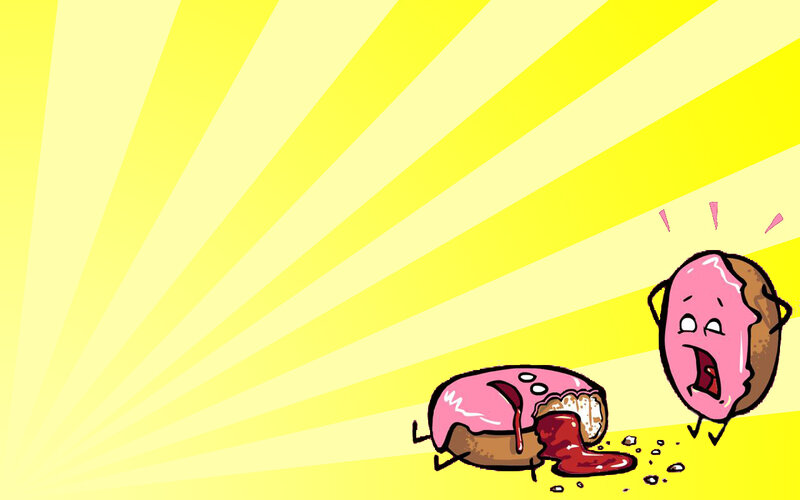 Donut with jam filling